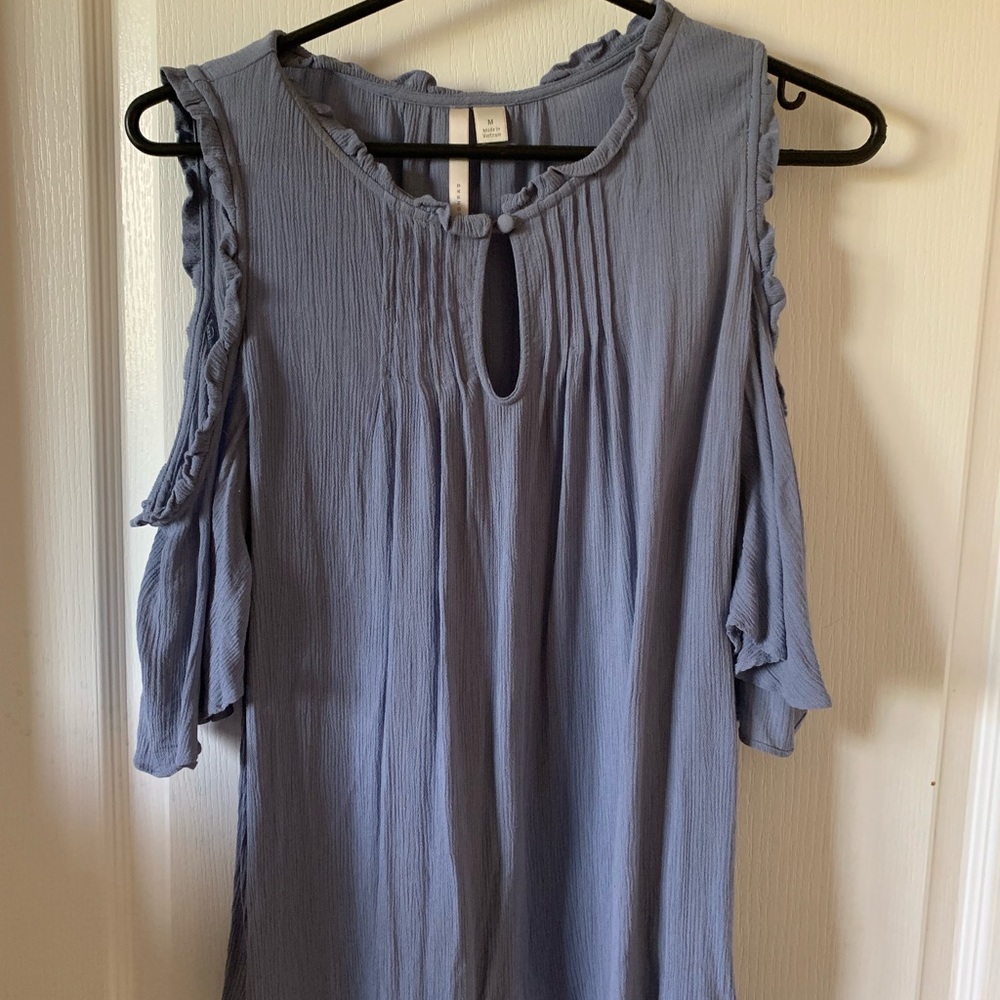 Open shoulder blouse